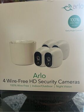Arlo 4 Wire-Free HD Security Cameras - White